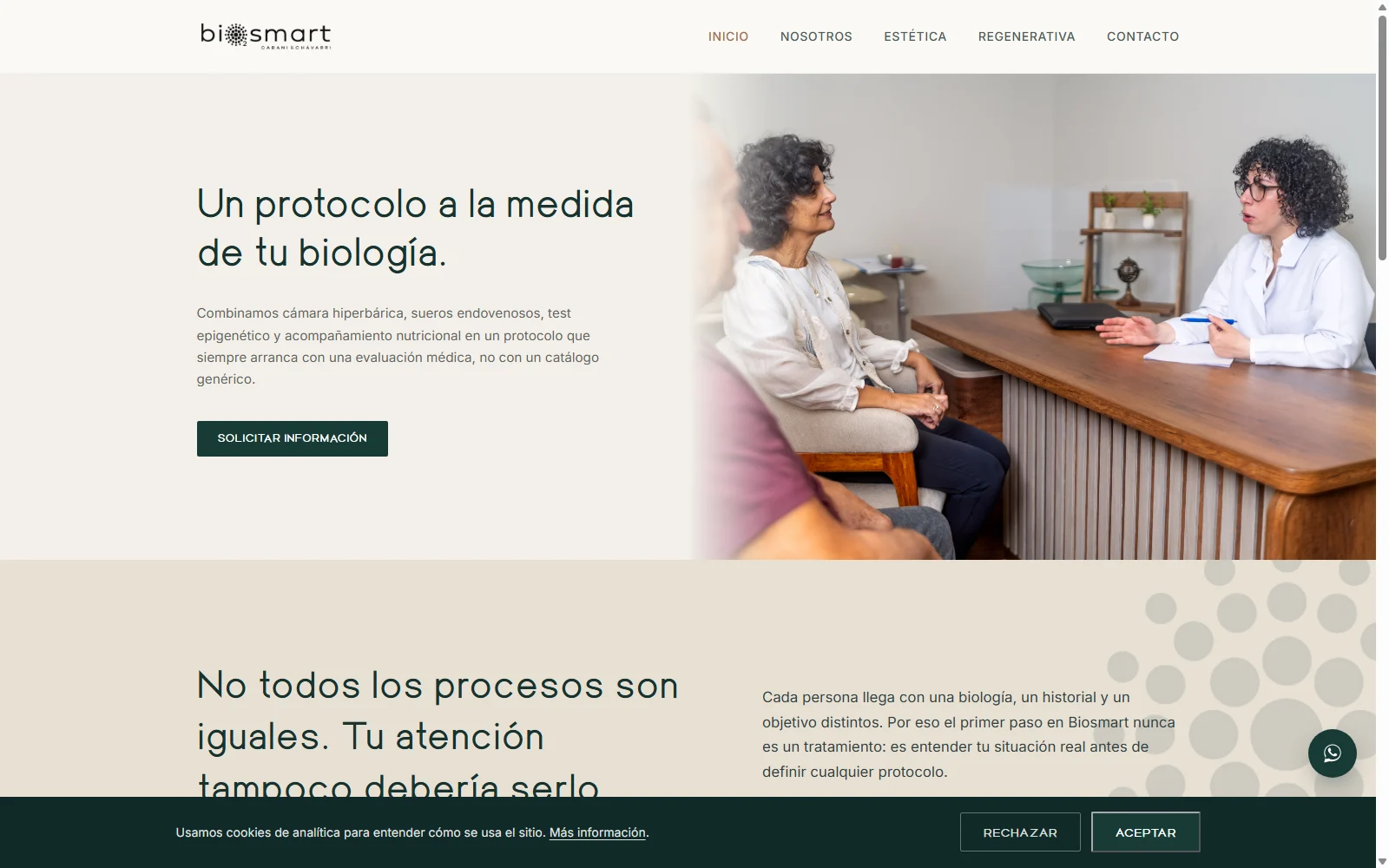Portada de la web de Biosmart